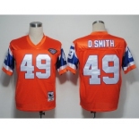 Denver Broncos #49 Dennis Smith Orange 75TH Throwback Jersey