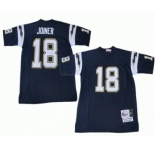 San Diego Chargers #18 Charlie Joiner Dark Blue Throwback Jersey