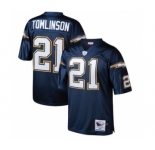 San Diego Chargers #21 LaDainian Tomlinson Dark Blue Throwback Jersey