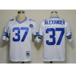 Seattle Seahawks #37 Shaun Alexander White Throwback Jersey