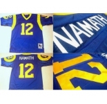 St. Louis Rams #12 Joe Namath Light Blue Throwback Jersey