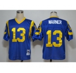 St. Louis Rams #13 Curt Warner Light Blue Throwback Jersey