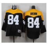 Men's Pittsburgh Steelers #84 Antonio Brown Black 1967 Home Throwback NFL Jersey