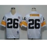 Pittsburgh Steelers #26 Rod Woodson White Throwback Jersey