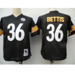 Pittsburgh Steelers #36 Jerome Bettis Black Throwback Jersey