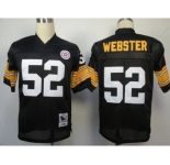 Pittsburgh Steelers #52 Mike Webster Black Throwback Jersey