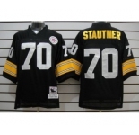 Pittsburgh Steelers #70 Ernie Stautner Black Throwback Jersey