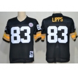 Pittsburgh Steelers #83 Louis Lipps Black Throwback Jersey