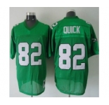 Philadelphia Eagles #82 Mike Quick Light Green Throwback Jersey
