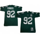 Philadelphia Eagles #92 Reggie White Dark Green Throwback 99TH Jersey