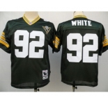 Green Bay Packers #92 Reggie White Green 75TH Throwback Jersey