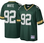 Men's Green Bay Packers #92 Reggie White Mitchell & Ness 1996 Throwback Green Jersey