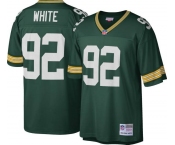 Men's Green Bay Packers #92 Reggie White Mitchell & Ness 1996 Throwback Green Jersey