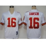 Kansas City Chiefs #16 Len Dawson White Throwback Jersey
