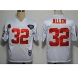Kansas City Chiefs #32 Marcus Allen White 75TH Throwback Jersey