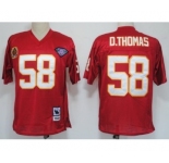 Kansas City Chiefs #58 Derrick Thomas Red 75TH Throwback Jersey