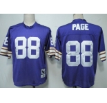 Minnesota Vikings #88 Alan Page Purple Throwback Jersey