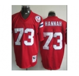 New England Patriots #73 John Hannah Red Throwback Jersey