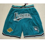 Men's Florida Marlins Green Just Don Swingman Shorts