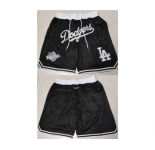 Men's Los Angeles Dodgers Black Shorts (Run Small)