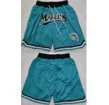 Men's Miami Marlins Blue Shorts (Run Small)