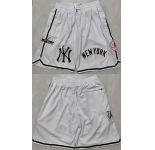 Men's New Yok Yankees White Shorts