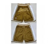 Men Los Angeles Lakers Tawny Shorts Run Small