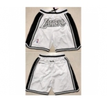 Men Los Angeles Lakers White Shorts Run Small