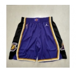 Men's Los Angeles Lakers Purple Throwback Shorts