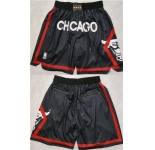Men's Chicago Bulls Black City Edition Shorts (Run Small)
