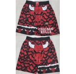 Men's Chicago Bulls Black Red Shorts