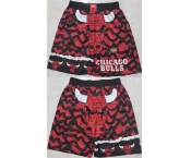 Men's Chicago Bulls Black Red Shorts