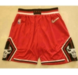 Men's Chicago Bulls Red Nike 75th Anniversary Diamond 2021 Stitched Shorts