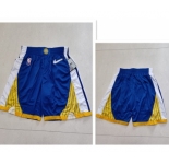 Men's Golden State Warriors Blue 75th Anniversary Diamond 2021 Stitched Shorts