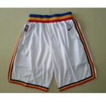 Men's Golden State Warriors White Hardwood Classics Soul Swingman Throwback Shorts