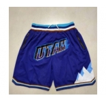 Men's Utah Jazz purple pocket Shorts