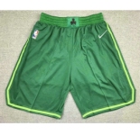 Men's Boston Celtics Green Nike Swingman 2021 Earned Edition Stitched Shorts