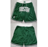 Men's Boston Celtics Green Shorts (Run Small)