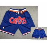 Cavaliers Blue Just Don Mesh Throwback With Pocket Shorts