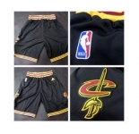 Men's Cleveland Cavaliers 2016 New Black Shorts