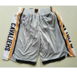 Men's Cleveland Cavaliers Grey 2017-18 Nike City Edition Swingman Shorts