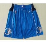 Men's Dallas Mavericks New Light Blue 2019 NBA Swingman Stitched NBA Shorts