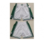 Men's Dallas Mavericks White 75th Anniversary Shorts (Run Small)