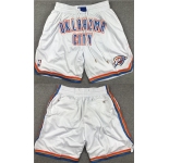 Men's Oklahoma City Thunder White Shorts