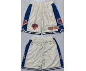 Men's New Yok Knicks White 2025 Shorts