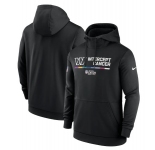 Men's Washington Commanders 2022 Black Crucial Catch Therma Performance Pullover Hoodie