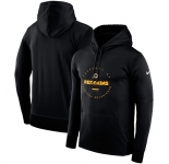 Men's Washington Redskins Nike Black Sideline Property Of Wordmark Logo Performance Pullover Hoodie