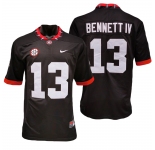 NCAA University Georgia #13 Stetson Bennett IV Black Football Jersey