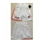 Men Miami Heat White Shorts Run Small
