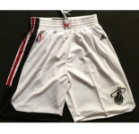 Men's Miami Heat 2015-16 Retro White Short
